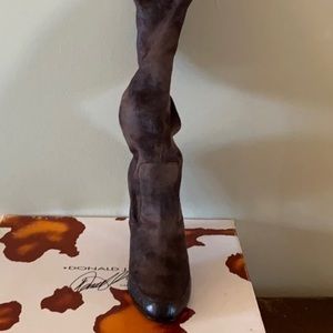 Donald Pliner 3" knee high suede boots NWB size 5